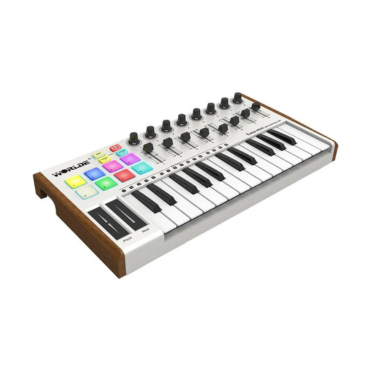 WORLDE TUNA MINI Ultra - Portable 25 - Key USB MIDI Keyboard Controller Perfect for Music Creation
