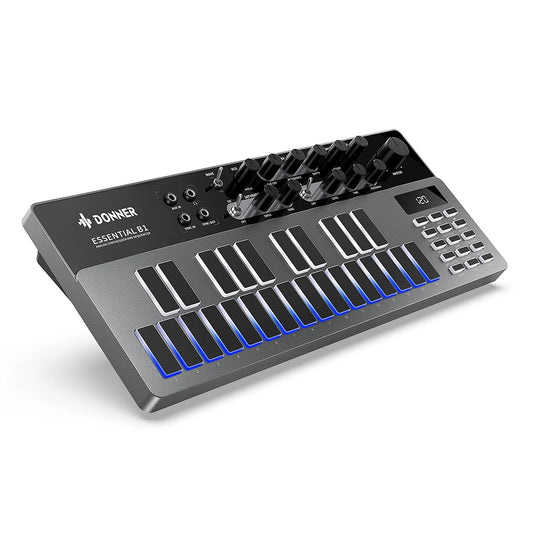 Donner B1 Analog Bass Synthesizer Sequencer Controller Beat Maker Drum Machine