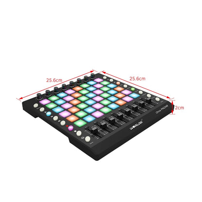 WORLDE PAD 3 Specifications New Shelves 48/64 MIDI Drum Pad Controller USB With Backlight Slider Electronic Musical Instruments