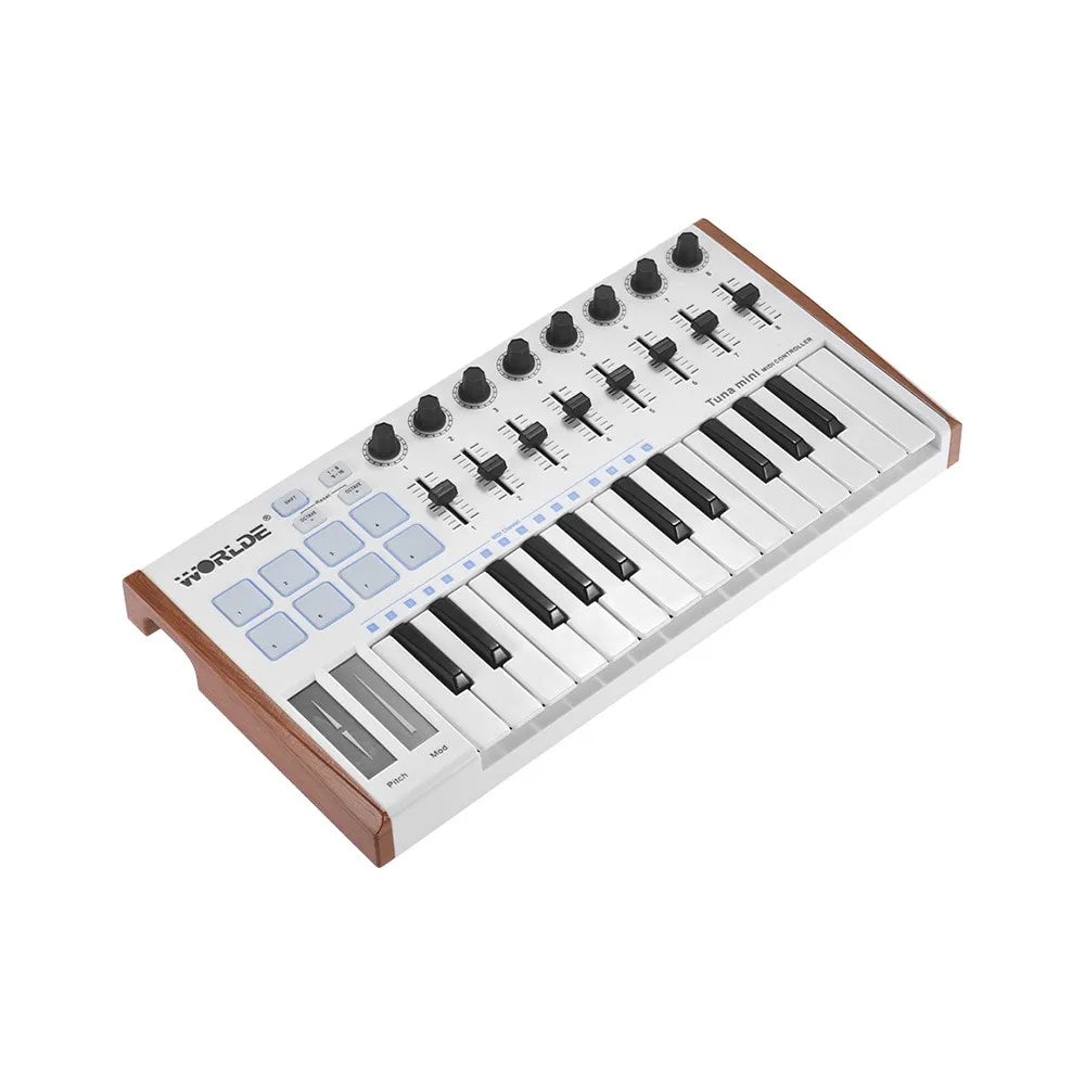 WORLDE TUNA MINI Ultra - Portable 25 - Key USB MIDI Keyboard Controller Perfect for Music Creation