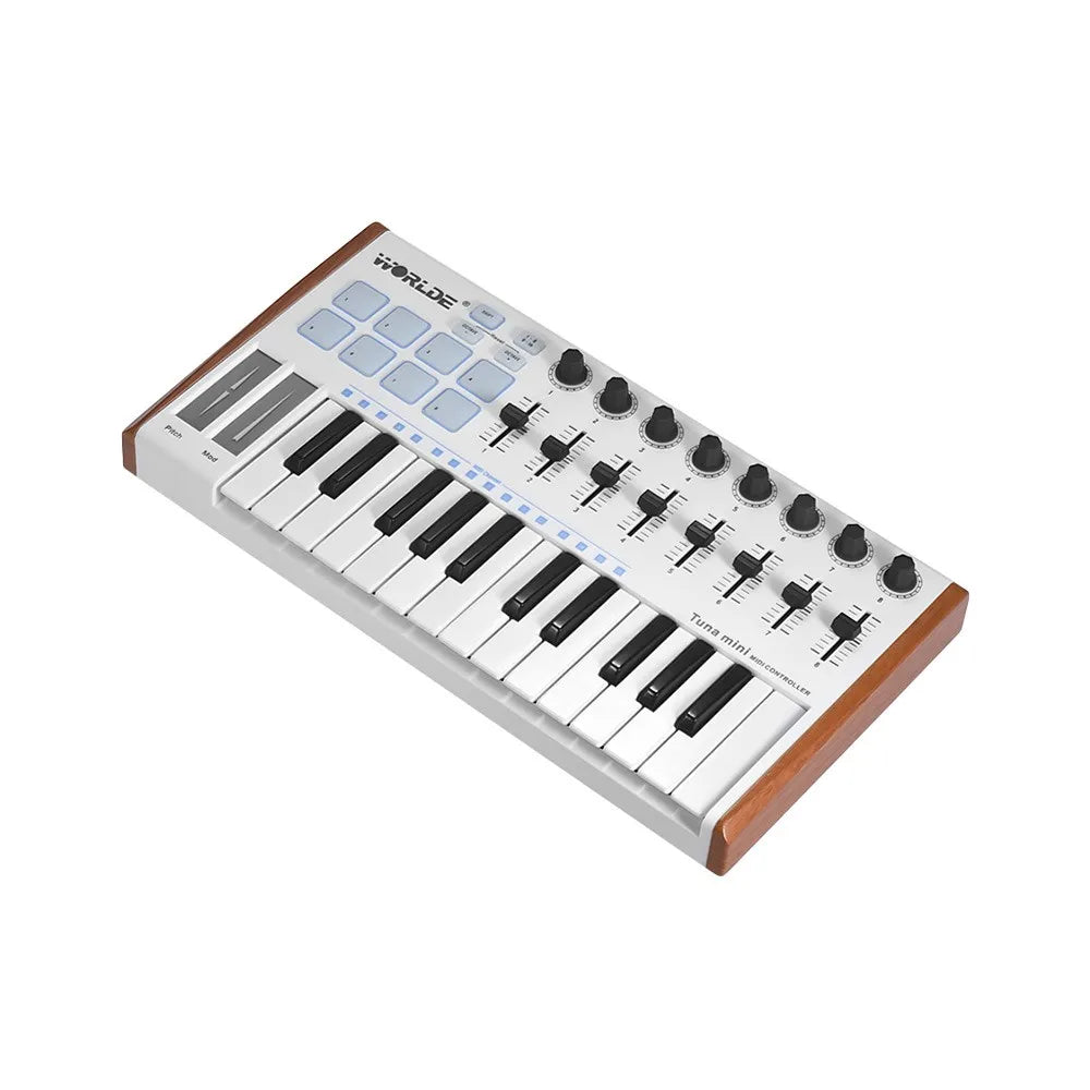 WORLDE TUNA MINI Ultra - Portable 25 - Key USB MIDI Keyboard Controller Perfect for Music Creation